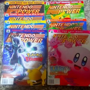 7 Nintendo Power mags.Vintage.